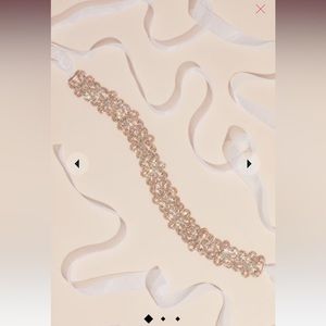 David’s Bridal, STYLE# DMJ4882X, Rose Gold belt. New, in original packaging.